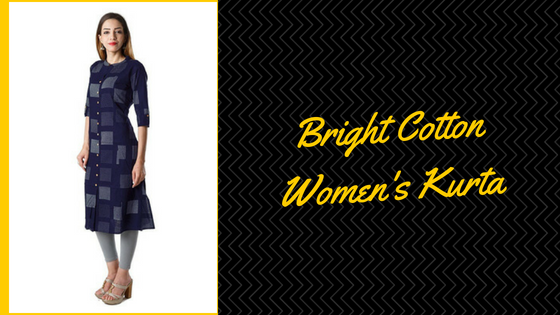 Bright Cotton Cotton Women's Kurta - Top 10 Kurti Design 2018 in India