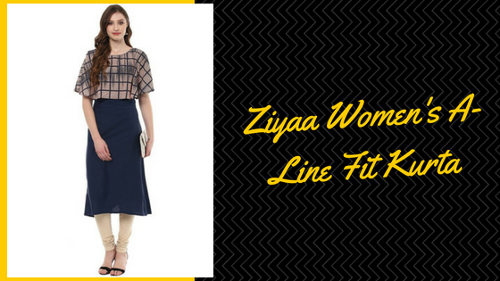 Ziyaa Women's A-Line Fit Kurta - Top 10 Kurti Design 2018 in India