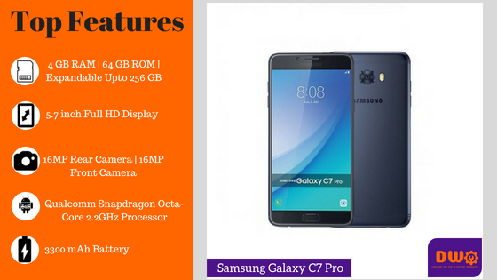Samsung Galaxy C7 Pro - top 10 best samsung phones in india