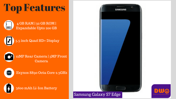 Samsung Galaxy S7 Edge - top 10 best samsung phones in india