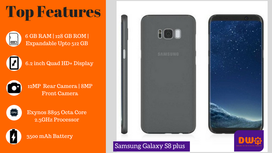Samsung Galaxy S8 Plus - top 10 best samsung phones in india