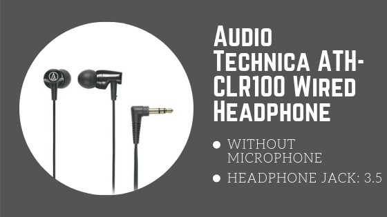 Audio Technica ATH-CLR100 Wired Headphone - best selling earphones