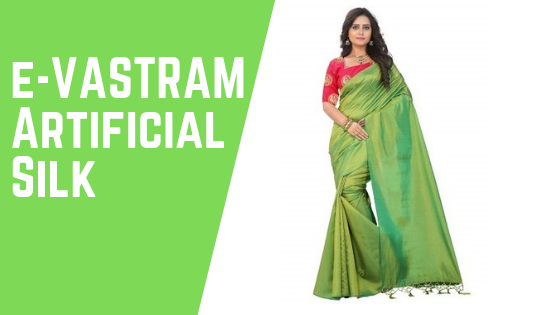 E-VASTRAM Women's Artificial Silk Tassel Saree 