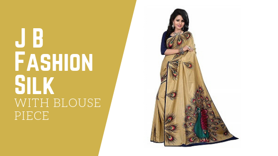 J B Fashion Silk Saree with Blouse Piece 