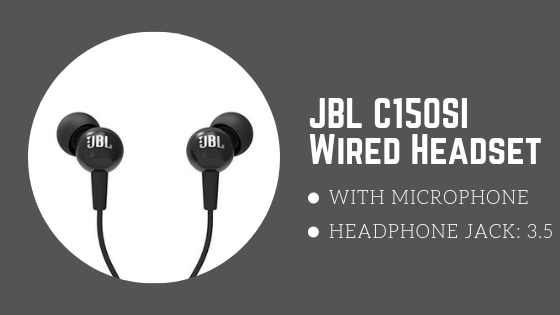 JBL C150SI Wired Headset with Mic﻿ - best selling earphones