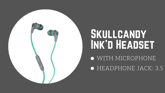 Skullcandy Ink'd Headset with Mic﻿ - best selling earphones