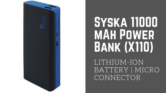 Syska 11000 mAh Power Bank - TOP 10 POWER BANKS UNDER 1000