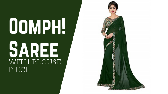 Oomph! Women's Georgette Saree with Blouse Piece 