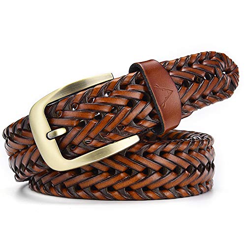 Men's Leather Braided Belt