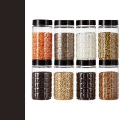Amazon Brand - Solimo Spice Jar, 200 ml, Set of 8