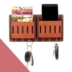 Sehaz Artworks 2 Pocket Brown Keyholder