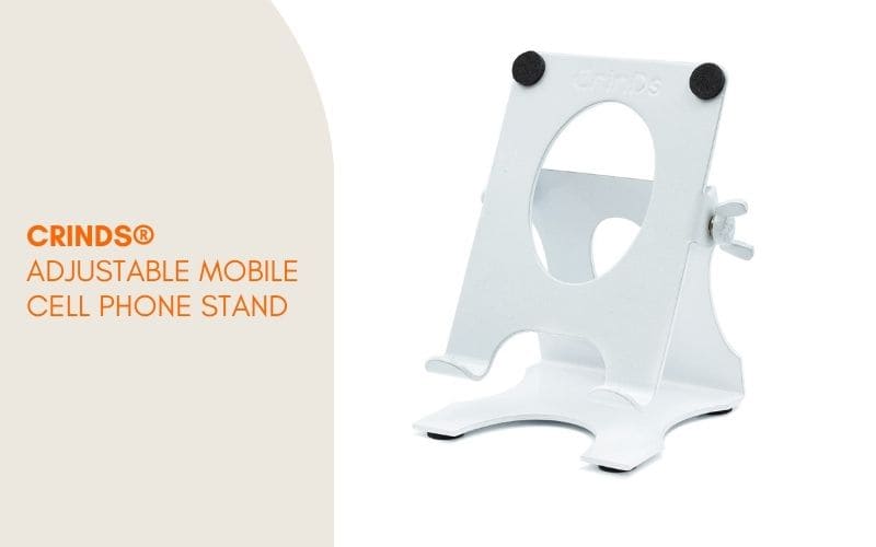 Crinds® Pure Metal Heavy & Sturdy Adjustable Mobile Cell Phone Stand